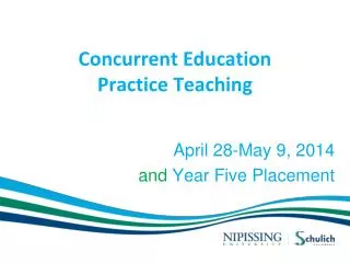 Concurrent Education Practice Teaching