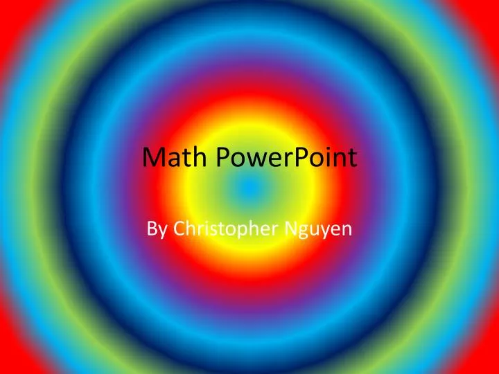 math powerpoint