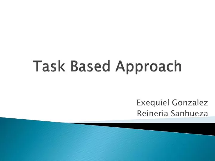 task based approach
