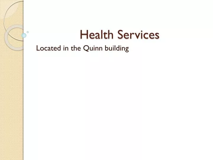 health services