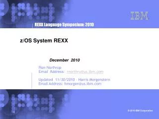 z os system rexx