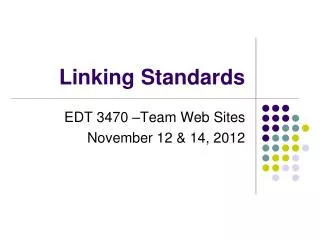 Linking Standards