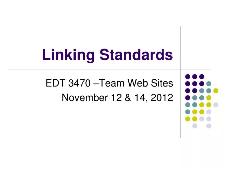 linking standards