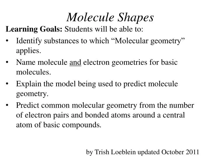 molecule shapes
