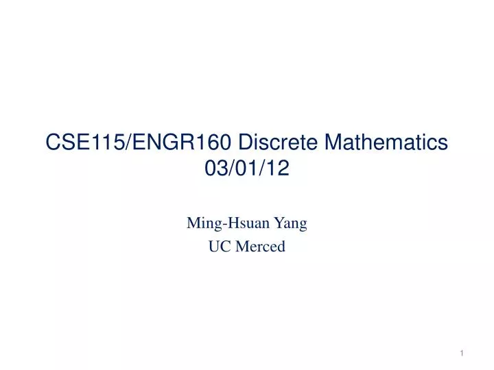 cse115 engr160 discrete mathematics 03 01 12