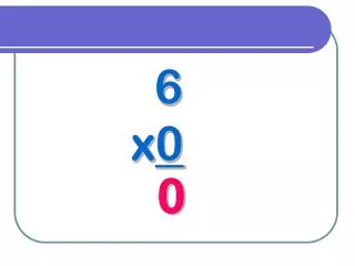 6 x 0