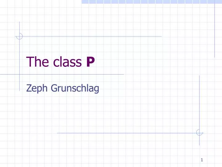 the class p