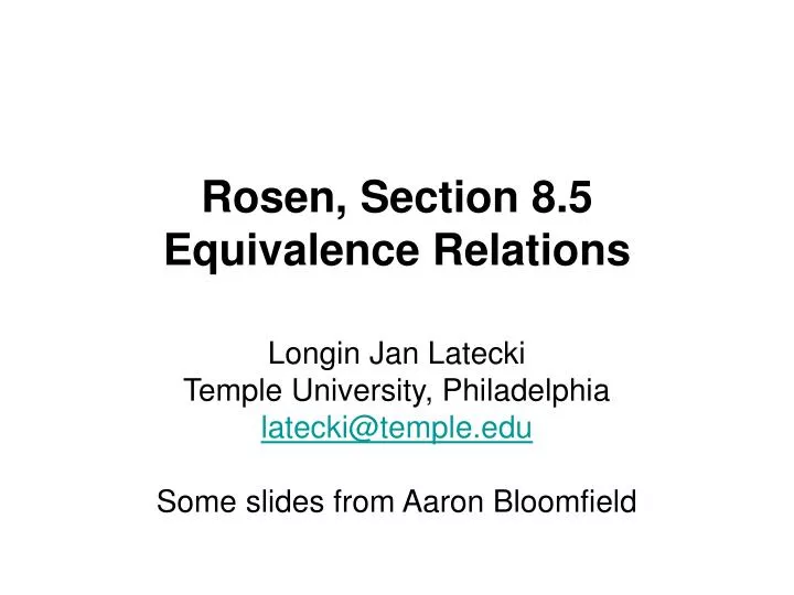 rosen section 8 5 equivalence relations