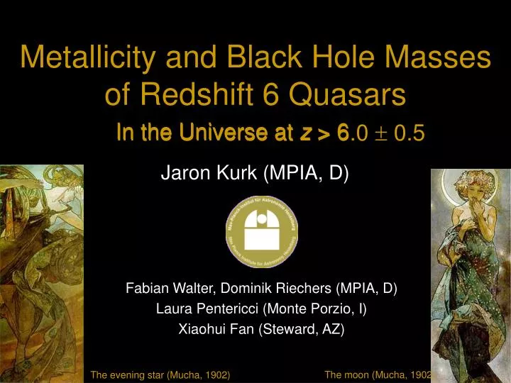 metallicity and black hole masses of redshift 6 quasars