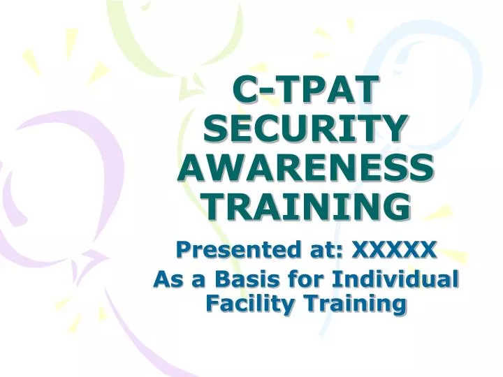 c tpat security awareness training