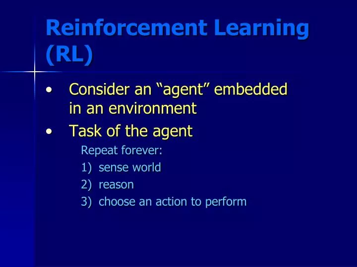 reinforcement learning rl