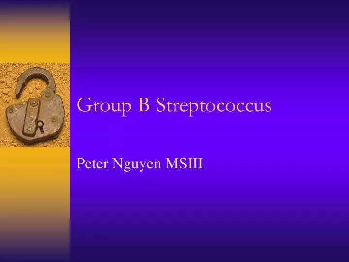 group b streptococcus