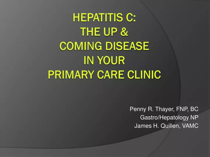 penny r thayer fnp bc gastro hepatology np james h quillen vamc