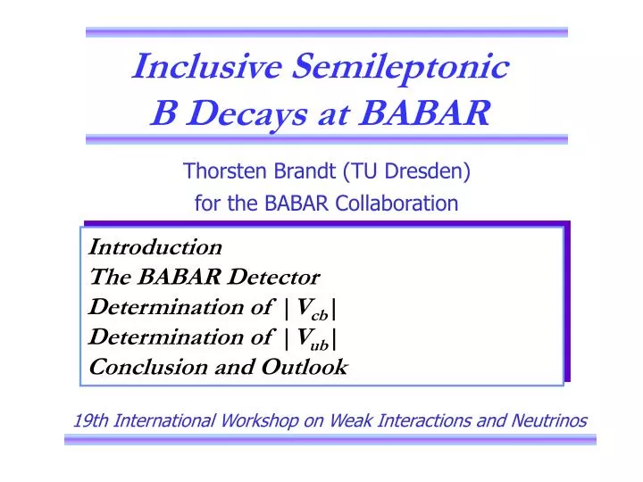 inclusive semileptonic b decays at babar