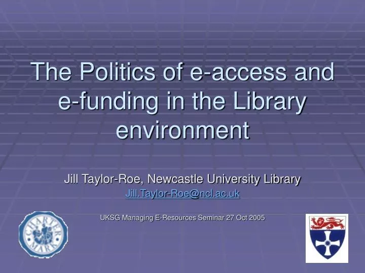 the politics of e access and e funding in the library environment