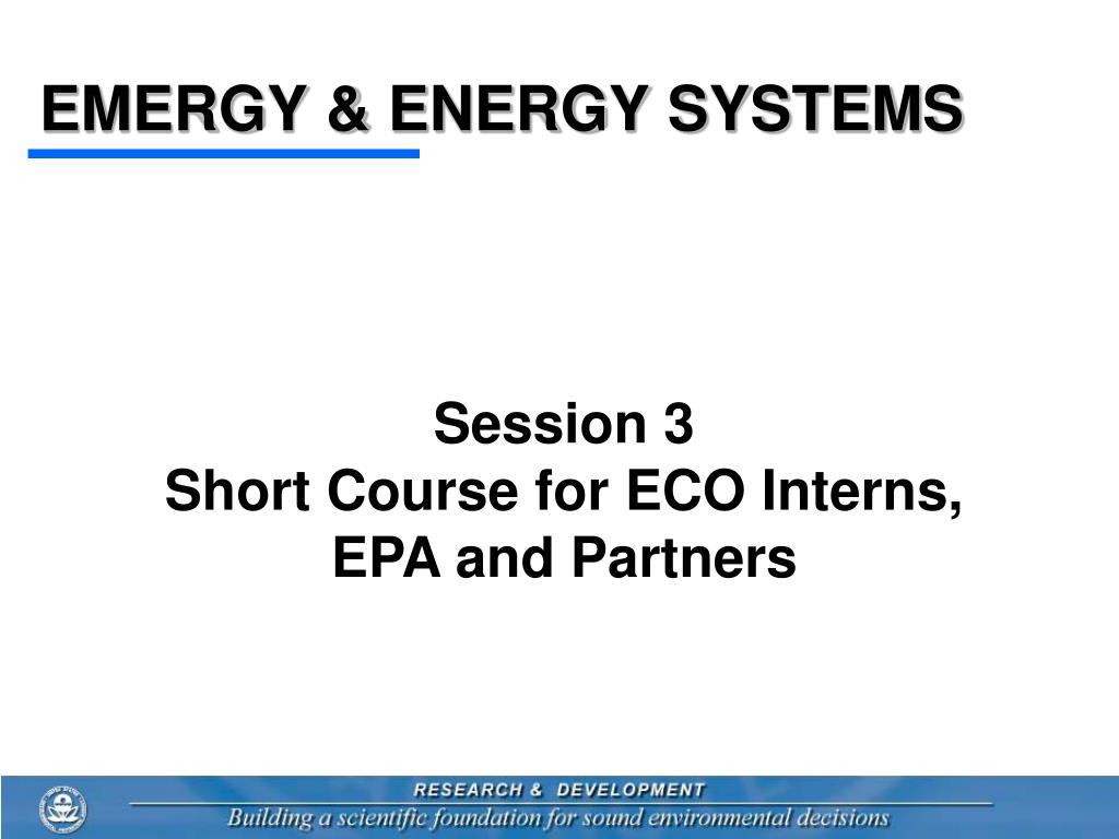 PPT - EMERGY & ENERGY SYSTEMS PowerPoint Presentation, free download ...