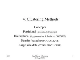 4. Clustering Methods