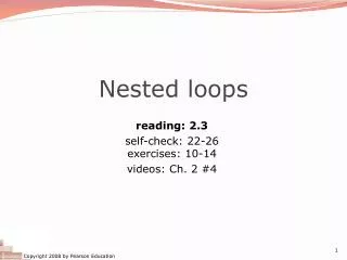 Nested loops