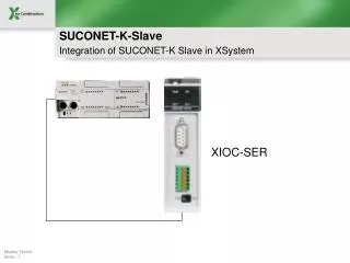 suconet k slave integration of suconet k slave in xsystem