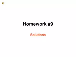 Homework #9