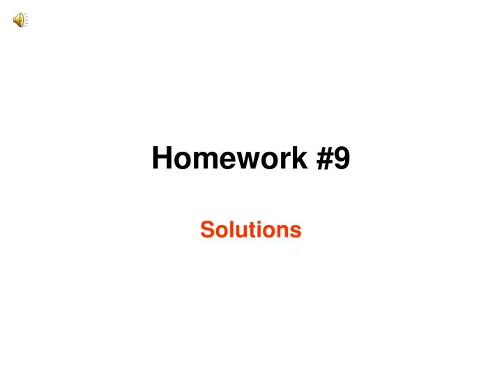 homework 9