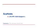 Scaffolds - slide 1
