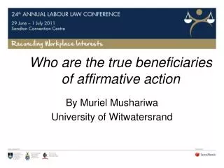 Who are the true beneficiaries of affirmative action