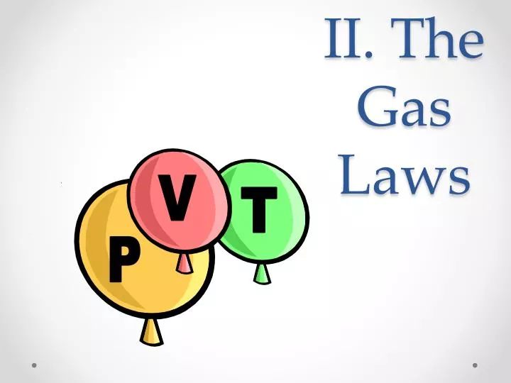 ii the gas laws
