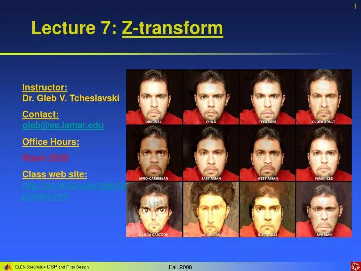 lecture 7 z transform