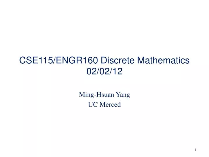 cse115 engr160 discrete mathematics 02 02 12