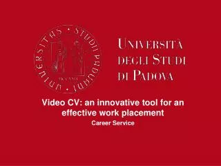 video cv an innovative tool for an effective work placement career service