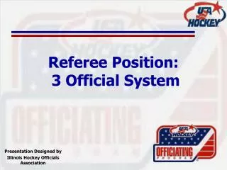 Referee Position: 3 Official System