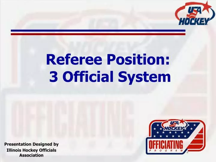 referee position 3 official system