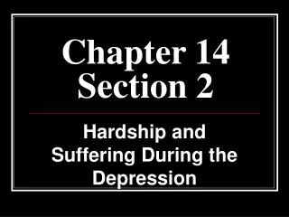 chapter 14 section 2