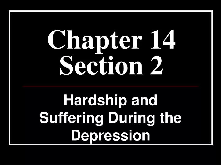 chapter 14 section 2
