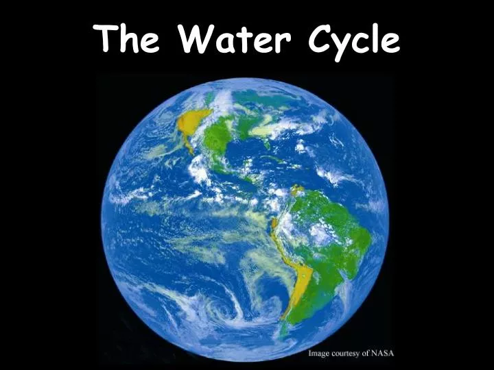 the water cycle