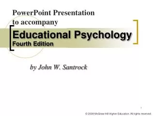 Educational Psychology Fourth Edition
