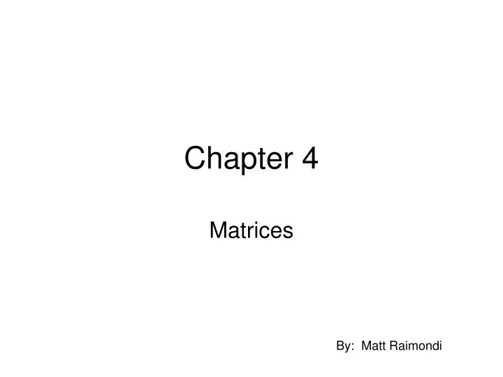 chapter 4