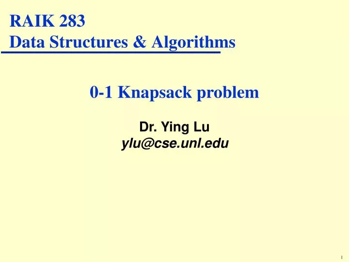 raik 283 data structures algorithms