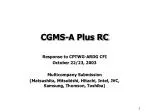 CGMS-A Plus RC - slide 1