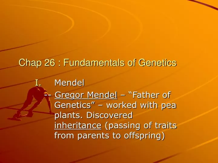 chap 26 fundamentals of genetics