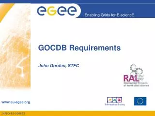 GOCDB Requirements