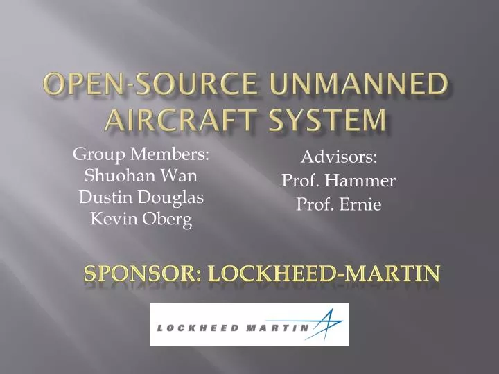 open source unmanned aircraft system
