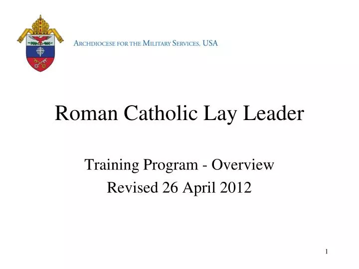 roman catholic lay leader