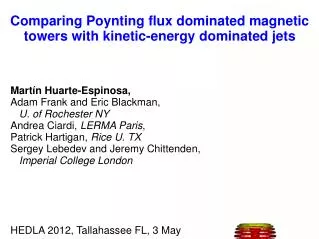Comparing Poynting flux dominated magnetic towers with kinetic-energy dominated jets