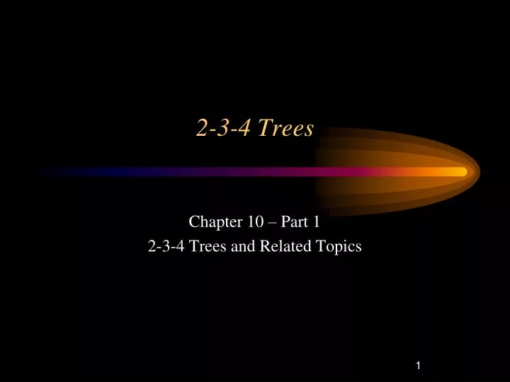 2 3 4 trees