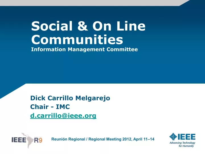 social on line communities information management committee