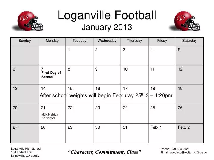 loganville football january 2013