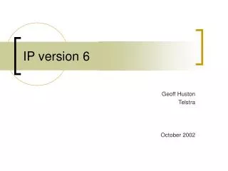 IP version 6