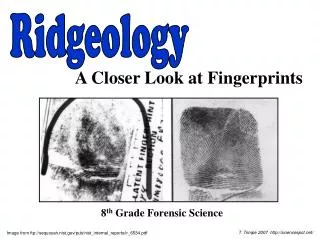 8 th Grade Forensic Science